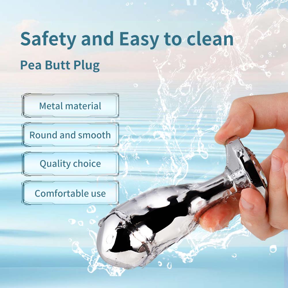 MW-X1656 Anal Sex Toys Metal Diamond Prostate Butt Plug