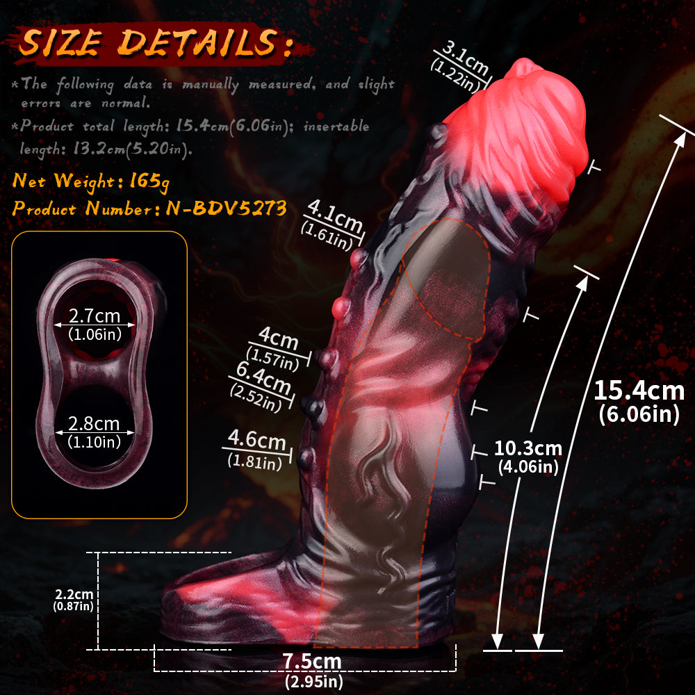 MV-X7873 Penis Extender with Vibration-penis sleeve