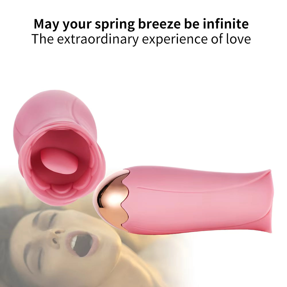 Clitoral Sucking Licking Tongue Vibrator Handheld Manual Sex Toys for Women