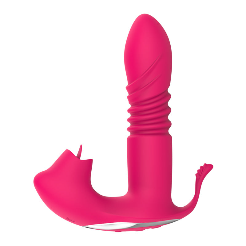 Licking &Thrusting Strap-on Dildo Vibrator
