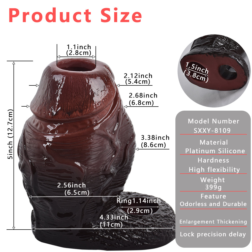 S8109 Huge Realistic Dildo Sleeve for Enlargement