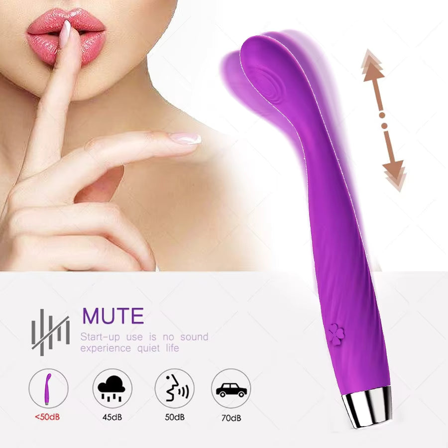 Heating Function G-spot Vibrator 100% Waterproof Masturbation Stimulus AV Massage Stick