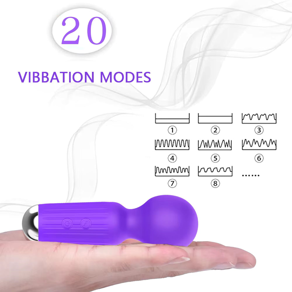 High Frequency Vibration Silicone AV Wand Vibrator Clitoral Nipple Stimulus Sex Toys for Women