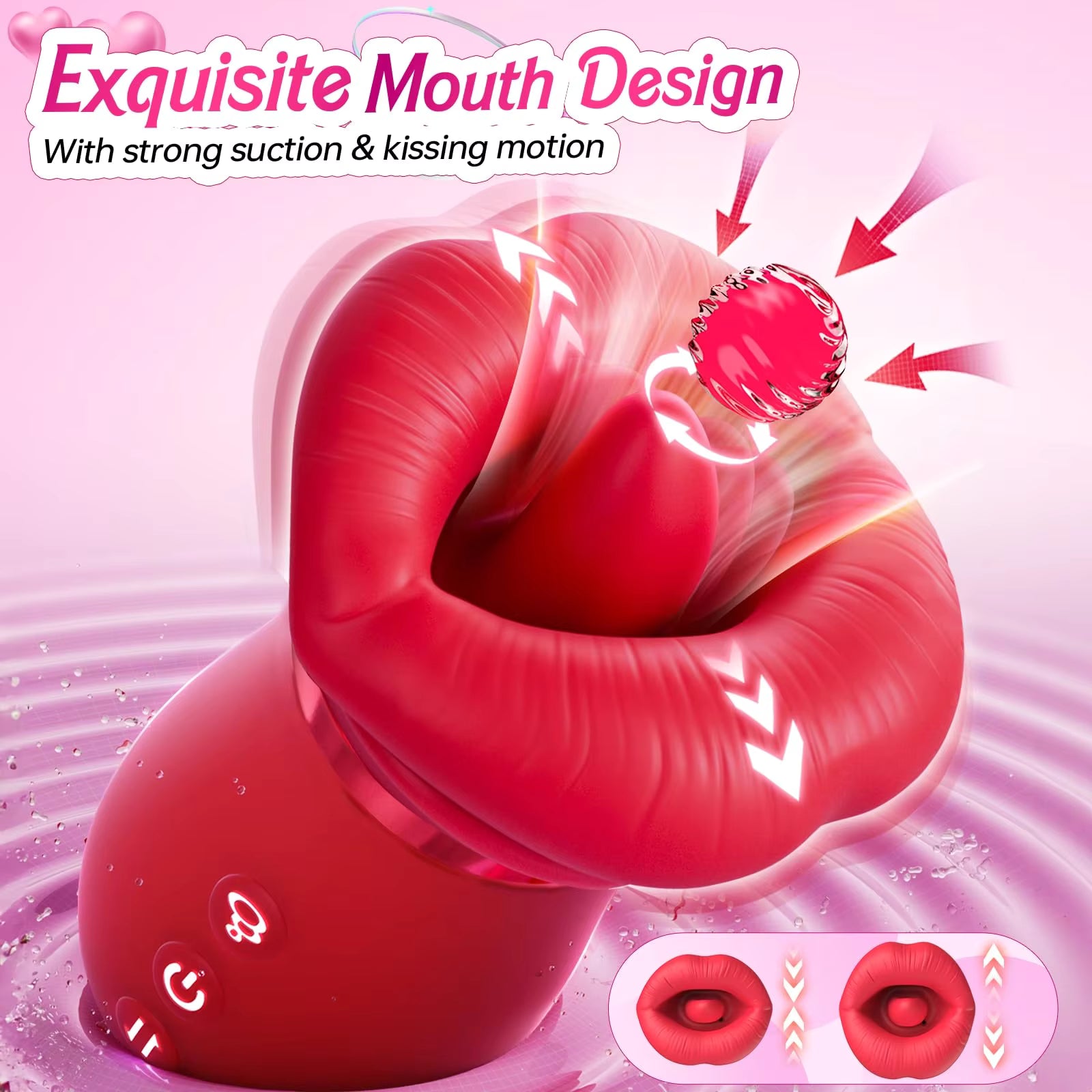 Licking Tongue Vibrator Clitoral Sucking Mouth Vibrator
