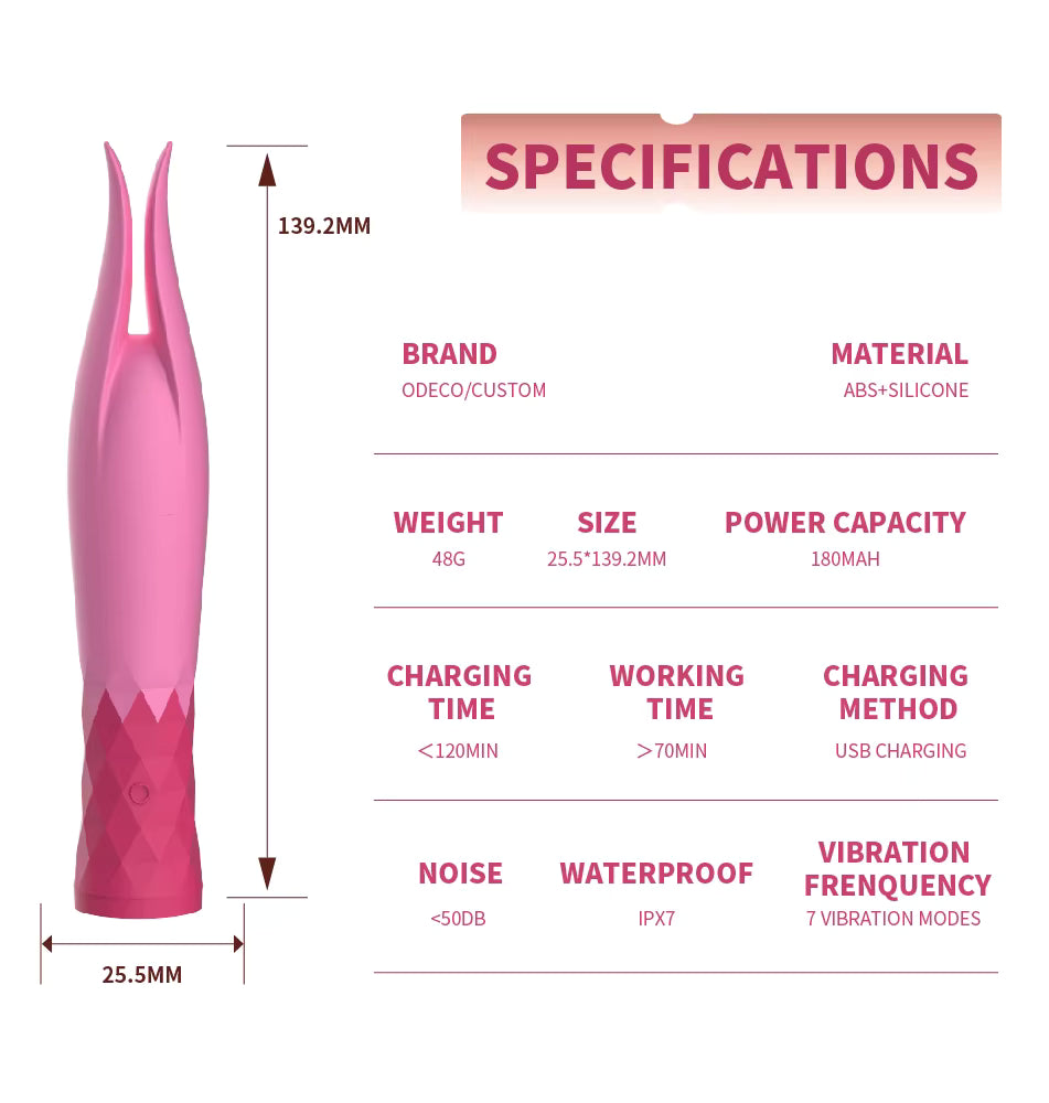 10 Speed Secret Brazilian Sexy Clitoris Nipple Stimulator
