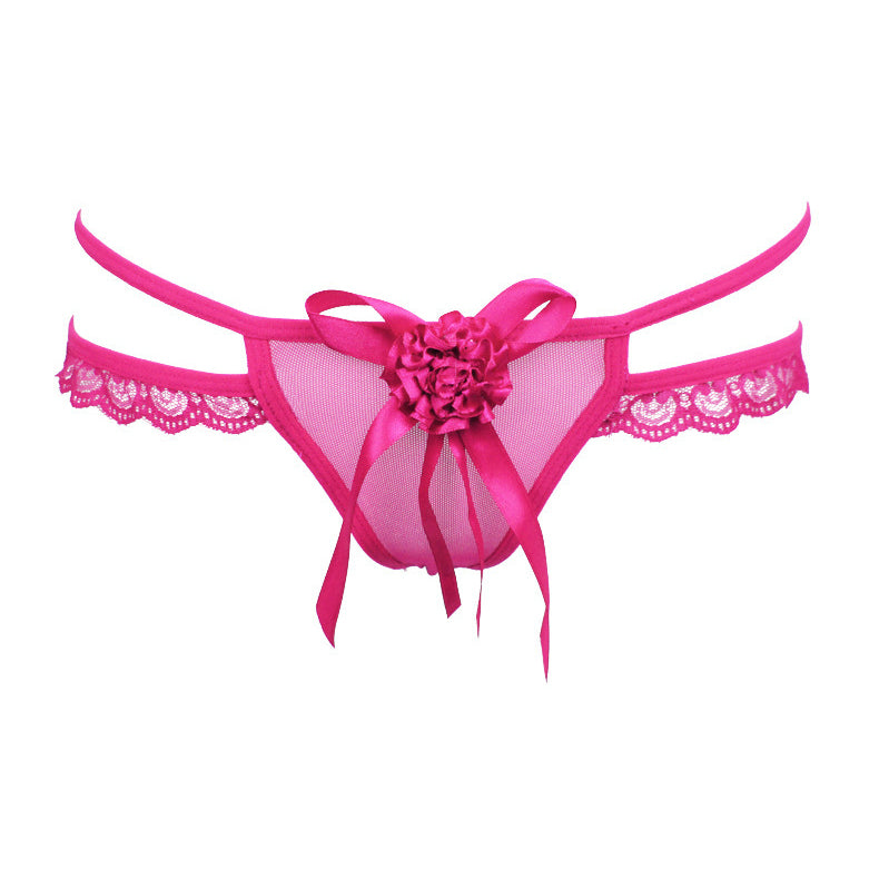 Multi-color Ball-flower Mesh thong T-back G-string Panties Underwear