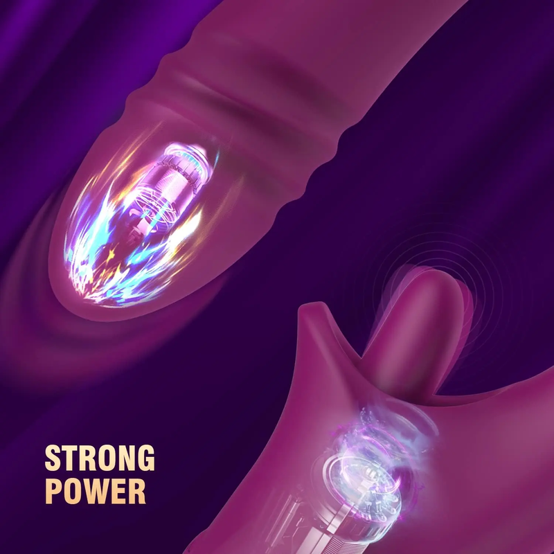 Clitoral Licking G-Spot Vibrator Sex Toy Stimulator 10 Licking Vibrating Modes for Women