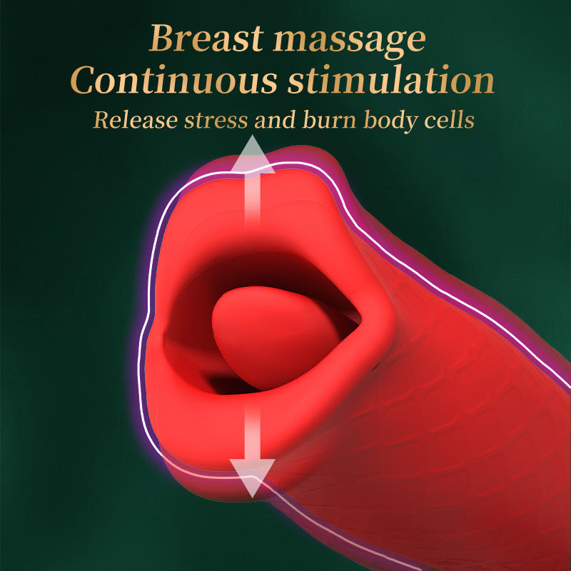 Clit Sucker Nipple Clitoral Stimulator Tongue Rose Vibrator
