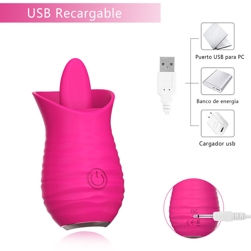 Strong Tongue Stimulation Vibrator for Woman