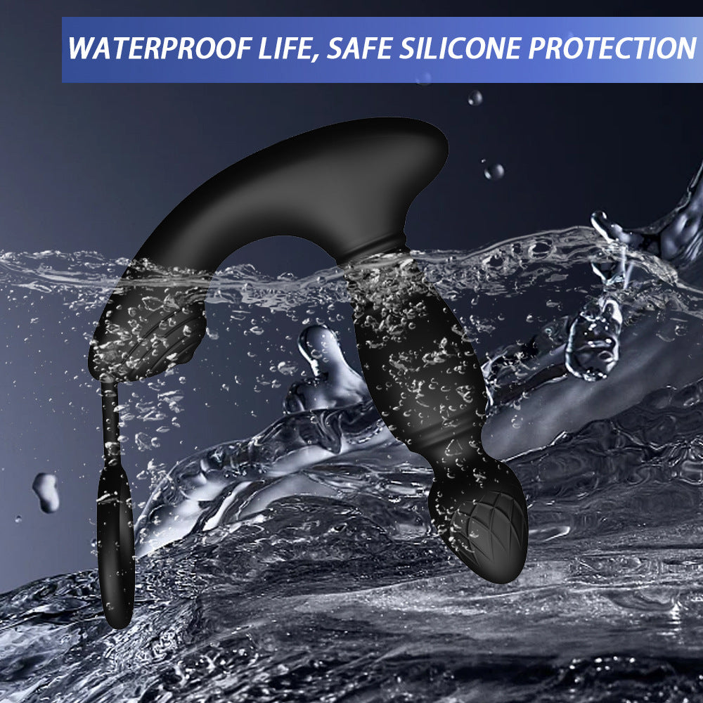 MV-X29027 Prostate Rotation Anal Plug with Cock Ring