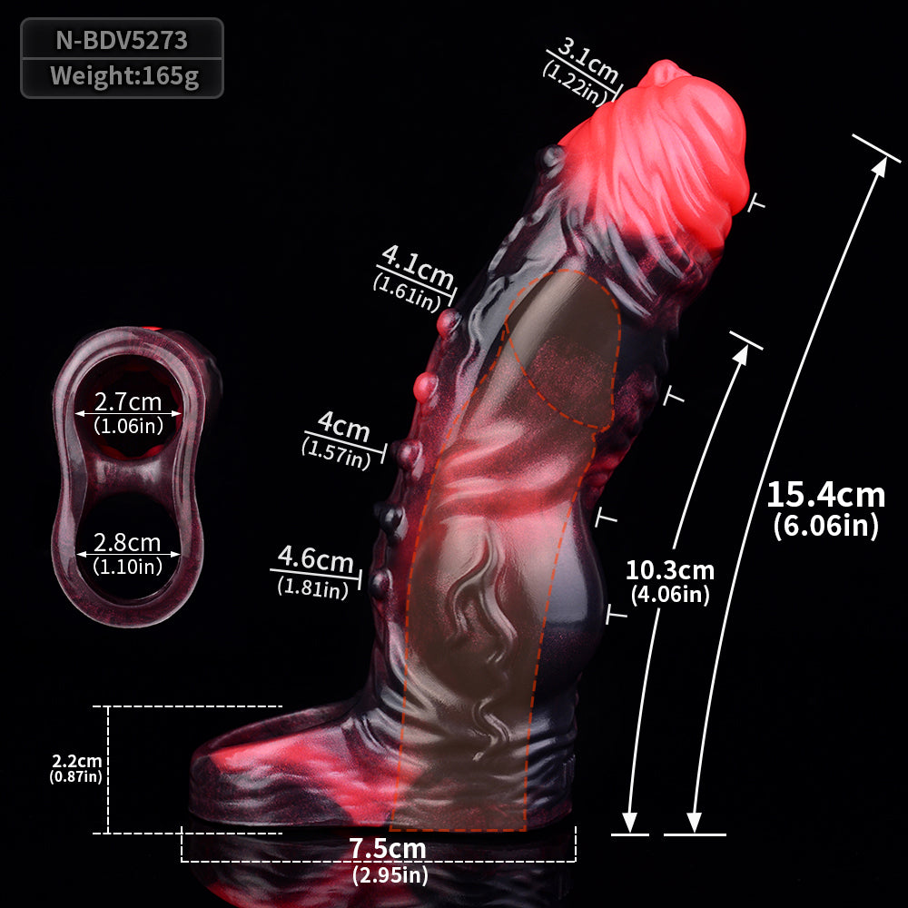 MV-X7873 Penis Extender with Vibration-penis sleeve