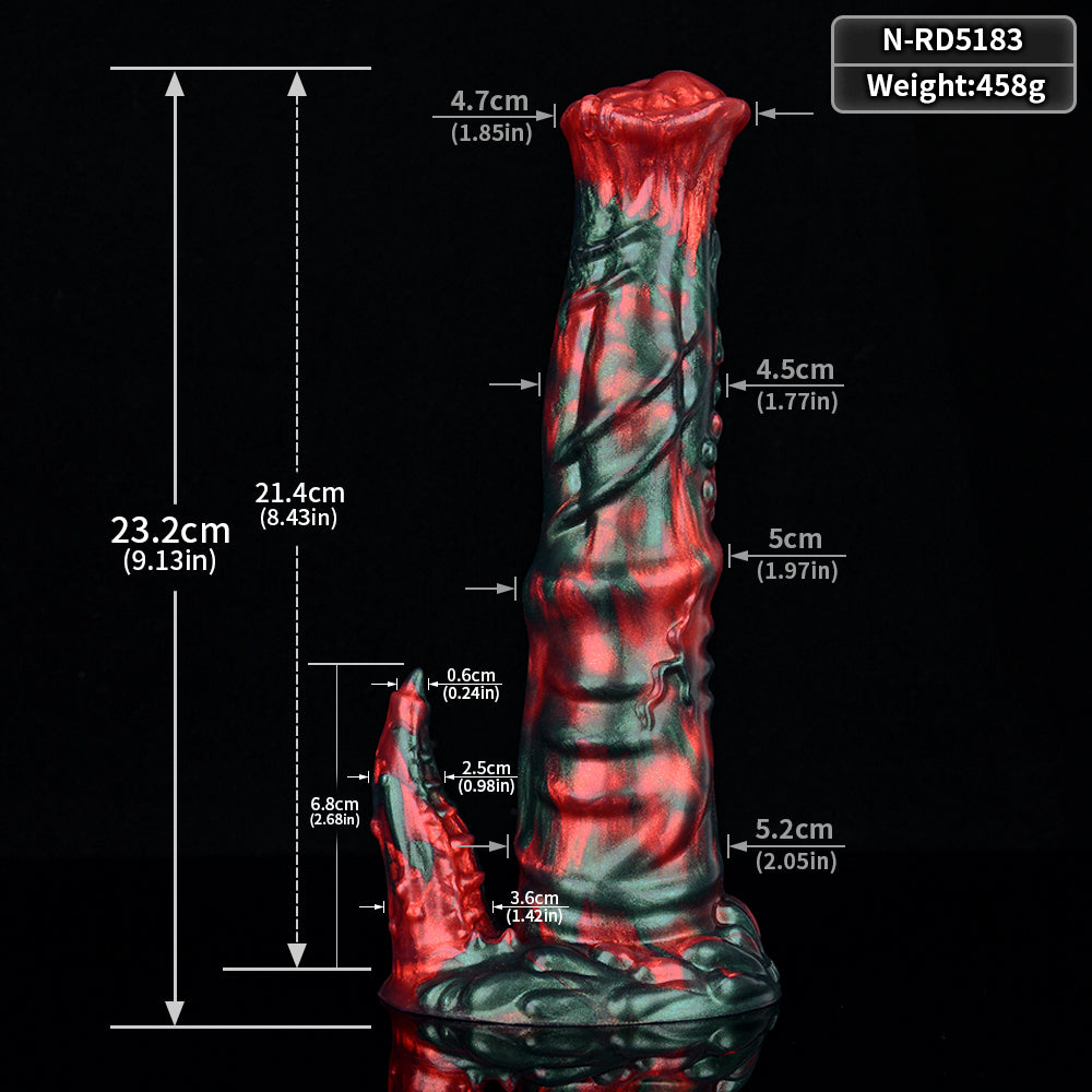 MV-X4785 Red Devils Silicone 9.1" Horse Dick