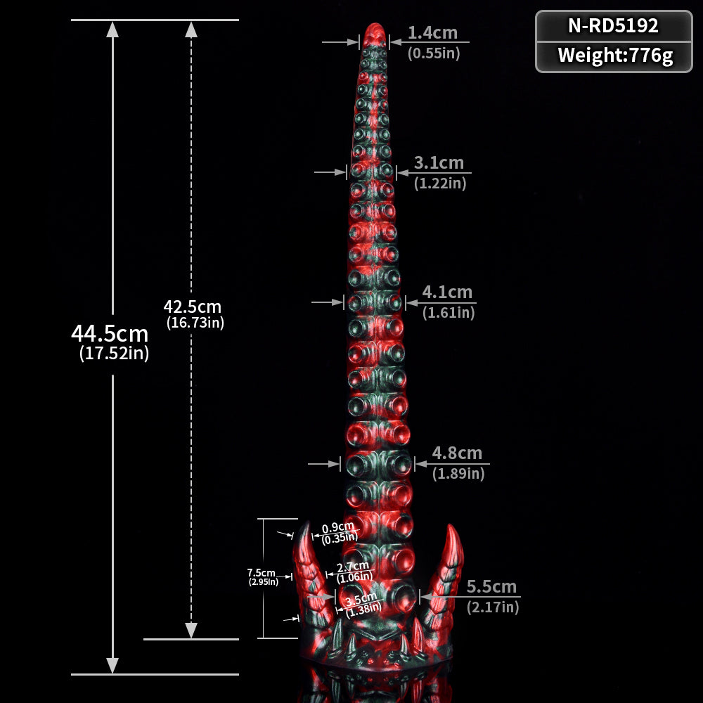 MV-X4794 Red Devils Silicone 17.5" Horse Dick