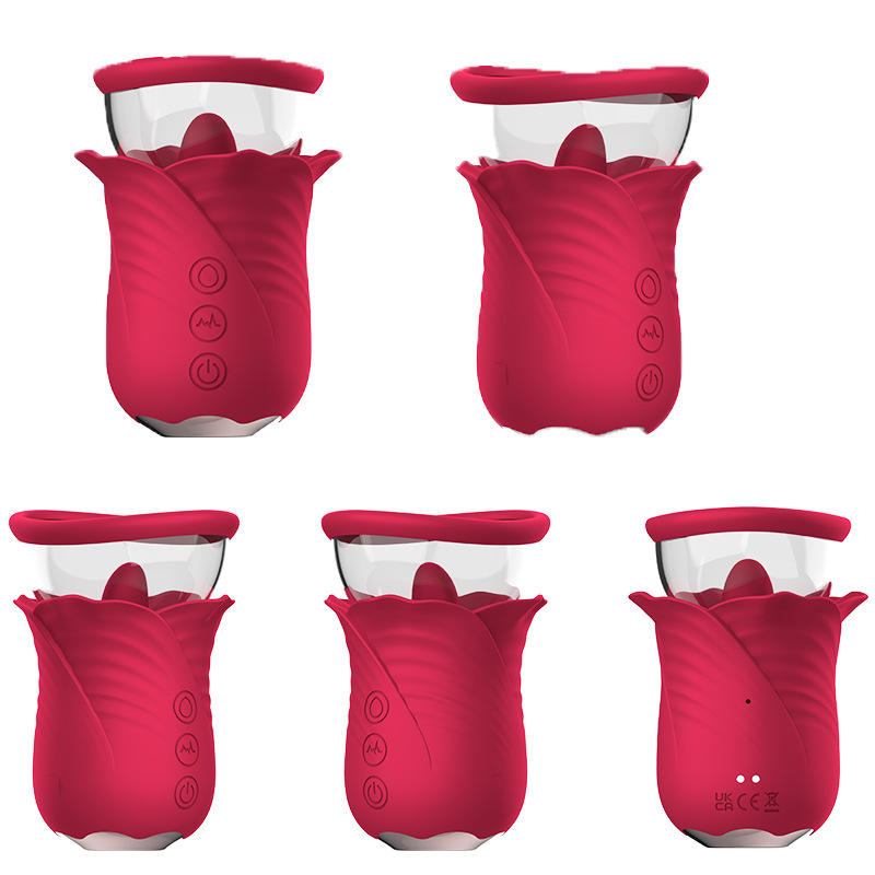 Rose Sucking Tongue Licking Jumping Eggs Masturbator Sex Toys