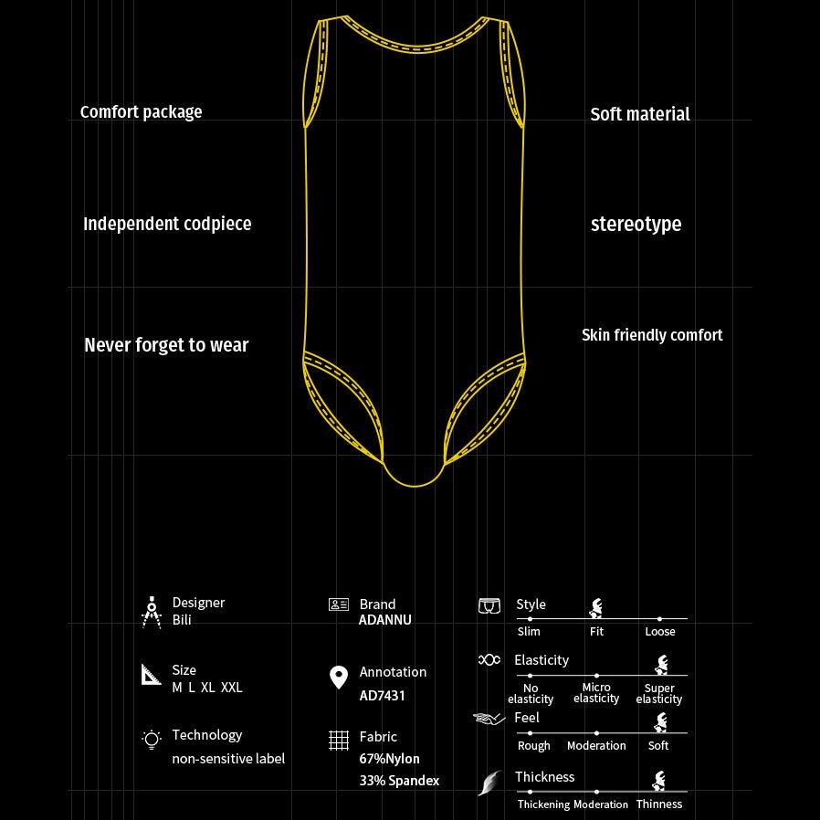 AD7431 sports breathable cycling clothes sexy men's jumpsuit - Lovetoys wholesales shop