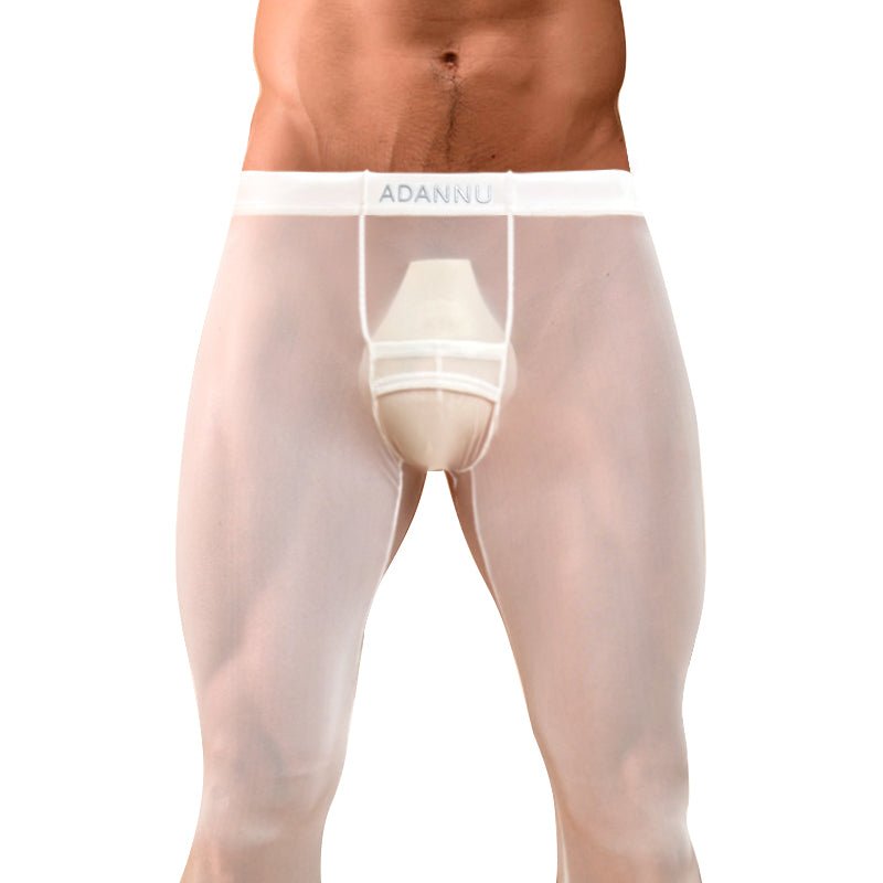 AD773 men's transparent mesh breathable long leggings - Lovetoys wholesales shop