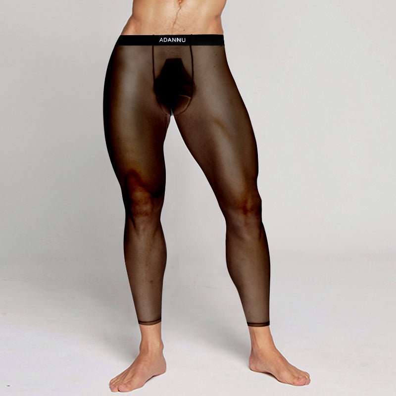 AD773 men's transparent mesh breathable long leggings - Lovetoys wholesales shop