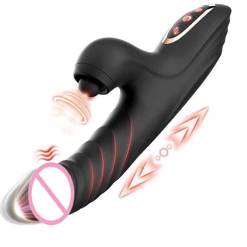 Adult Female Masturbator Multifunctional Vibrator Telescopic Heating Vibration - Lovetoys wholesales shop