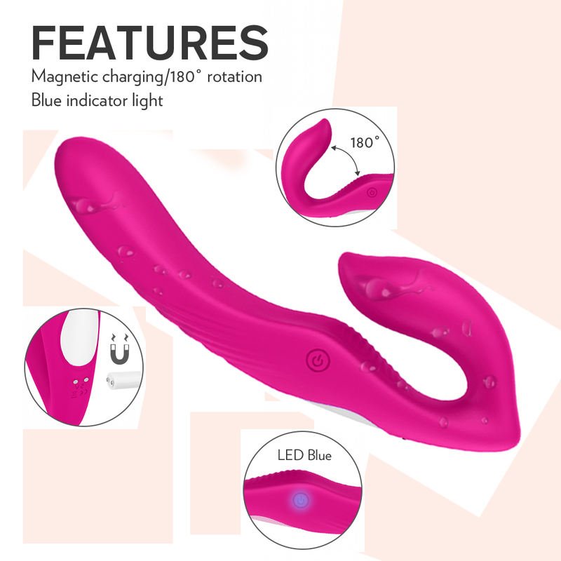 Adult Lesbian Sex Toys Double Ended Vibrating g Spot Female Masturbation - Lovetoys wholesales shop
