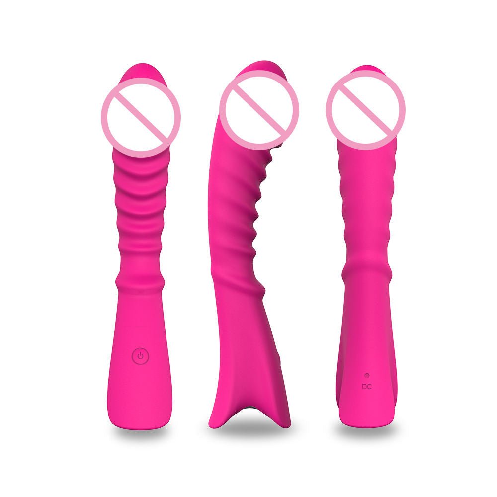 Adult Novelty Sex Toy Pink Lady Vibrator Long Thin Oral Sex Vibrator - Lovetoys wholesales shop