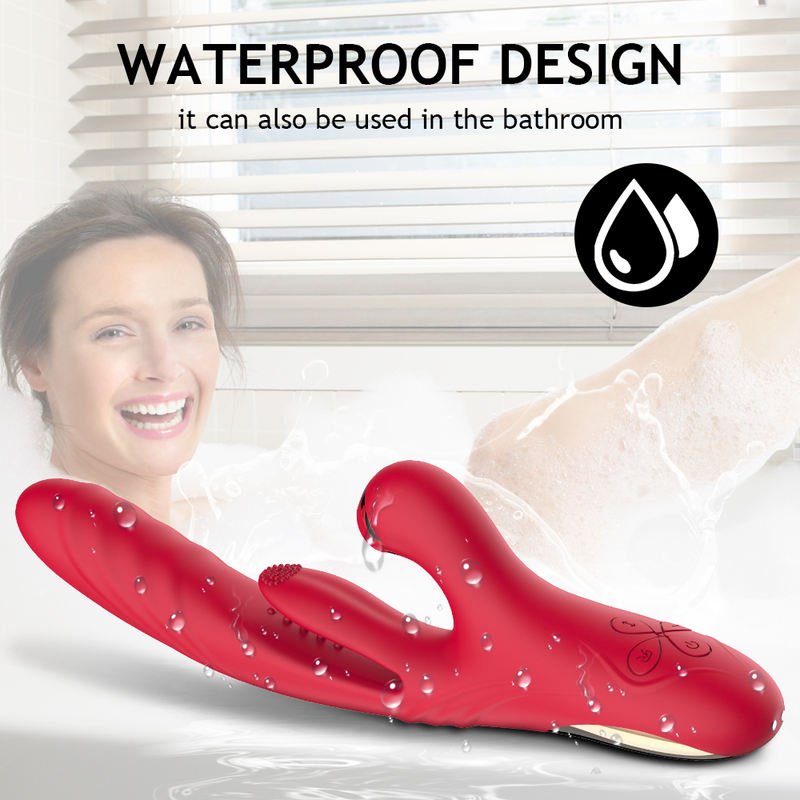 Adult Products 3 in 1 G - spot Telescopic Vibration Tapping Sucking Vibrators - Lovetoys wholesales shop