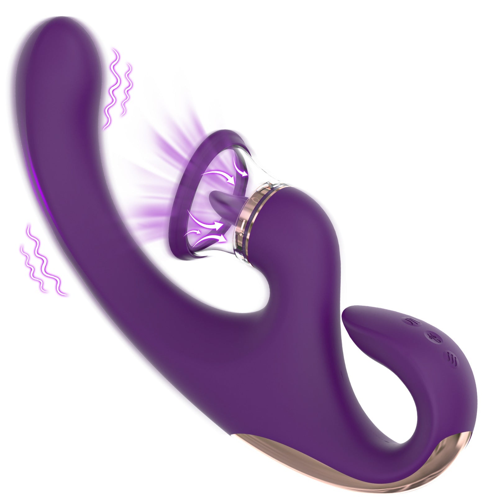 Adult products U - shaped Cute FOX clitoral G - spot vibrator soft silicone - Lovetoys wholesales shop