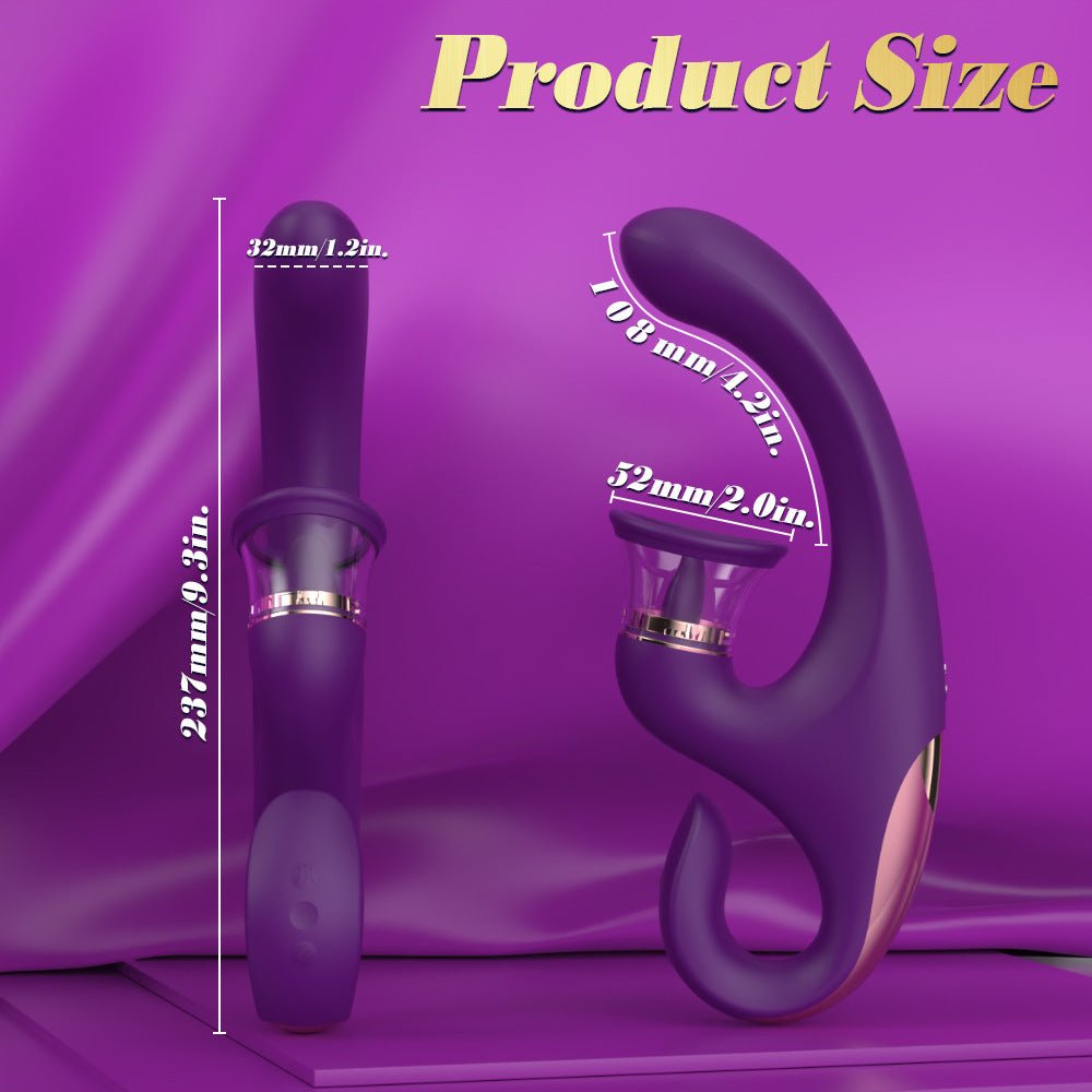 Adult products U - shaped Cute FOX clitoral G - spot vibrator soft silicone - Lovetoys wholesales shop