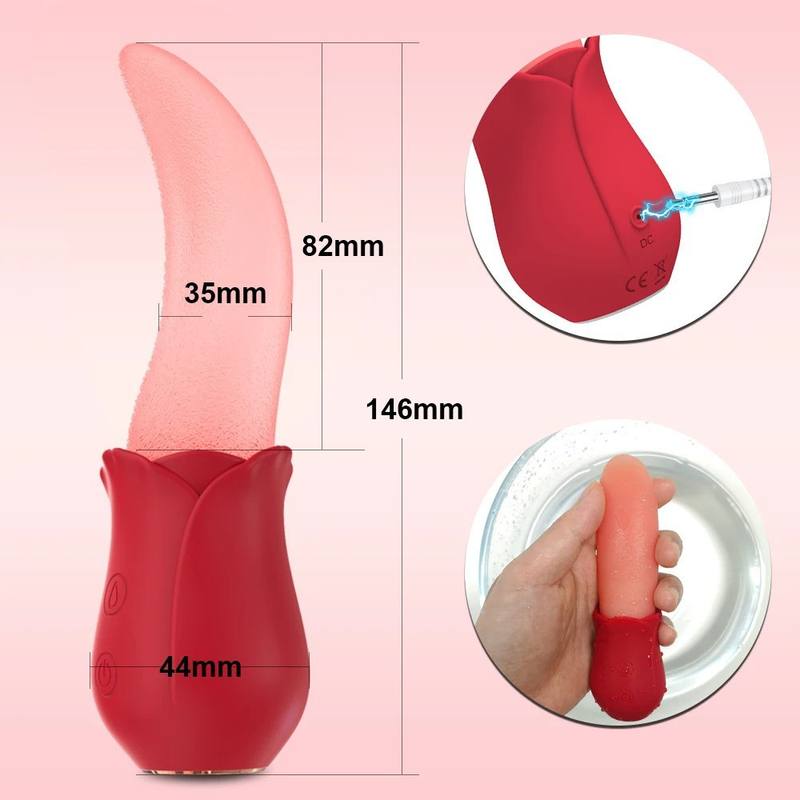 Adult Sex Product Vibrator Real Tongue Licking Sex Toy - Lovetoys wholesales shop
