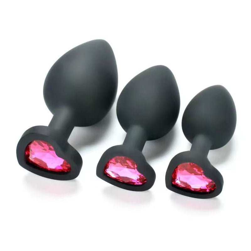 Adult sex products Heart Diamond Silicone Butt Plug - Lovetoys wholesales shop