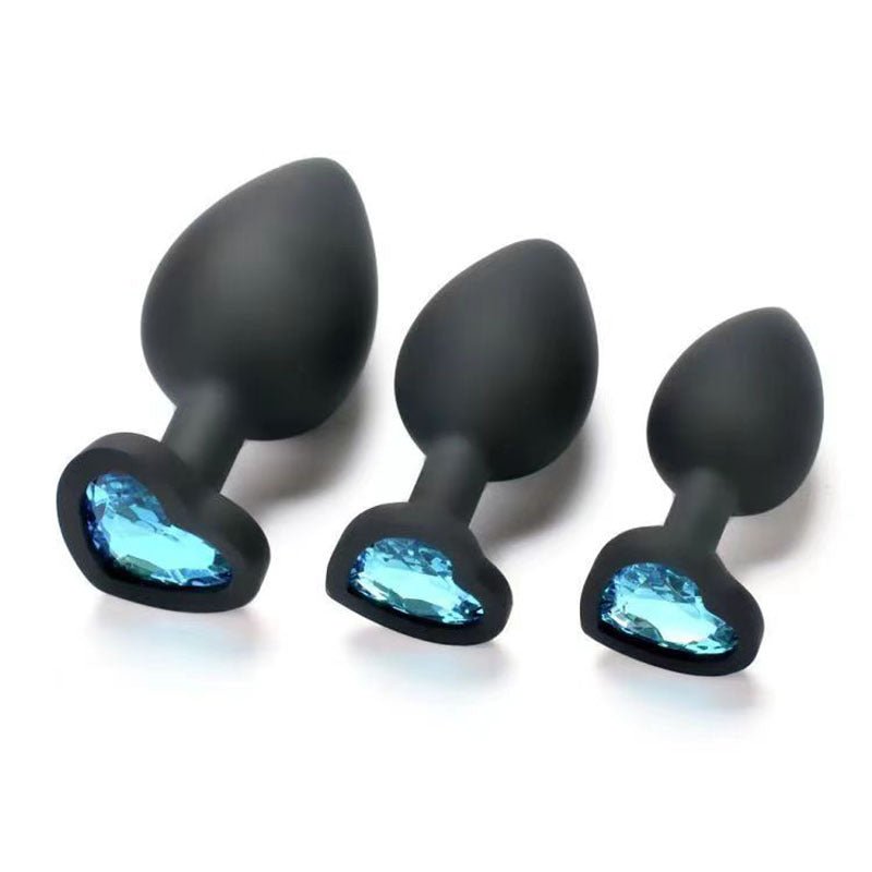 Adult sex products Heart Diamond Silicone Butt Plug - Lovetoys wholesales shop