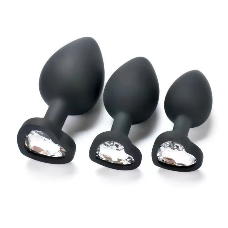 Adult sex products Heart Diamond Silicone Butt Plug - Lovetoys wholesales shop