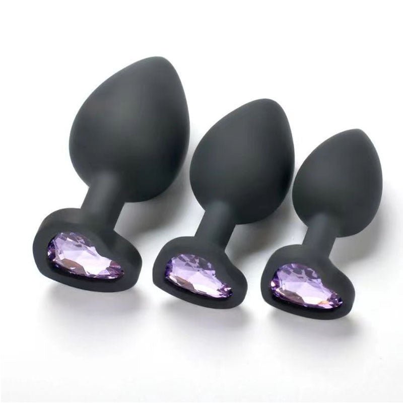 Adult sex products Heart Diamond Silicone Butt Plug - Lovetoys wholesales shop