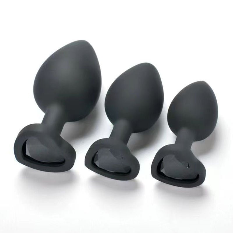 Adult sex products Heart Diamond Silicone Butt Plug - Lovetoys wholesales shop