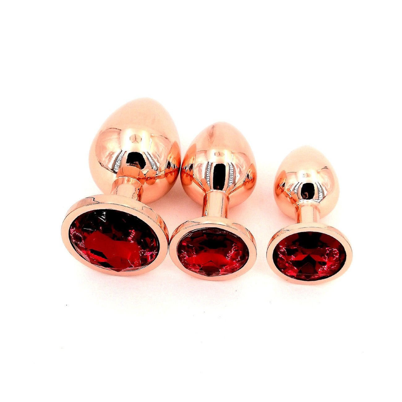 Adult sex products Rose Gold Anal Plug With Diamond - S - Lovetoys wholesales shop