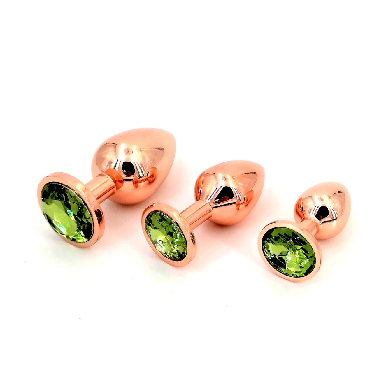 Adult sex products Rose Gold Anal Plug With Diamond - S - Lovetoys wholesales shop