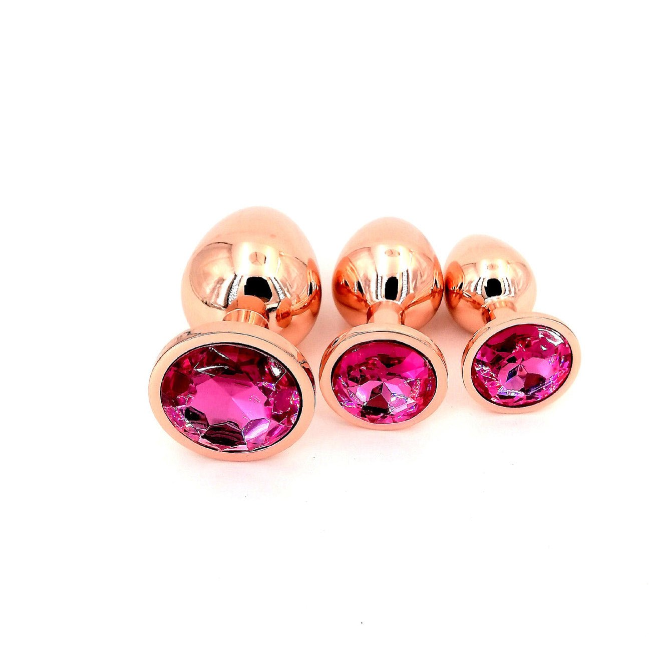 Adult sex products Rose Gold Anal Plug With Diamond - S - Lovetoys wholesales shop