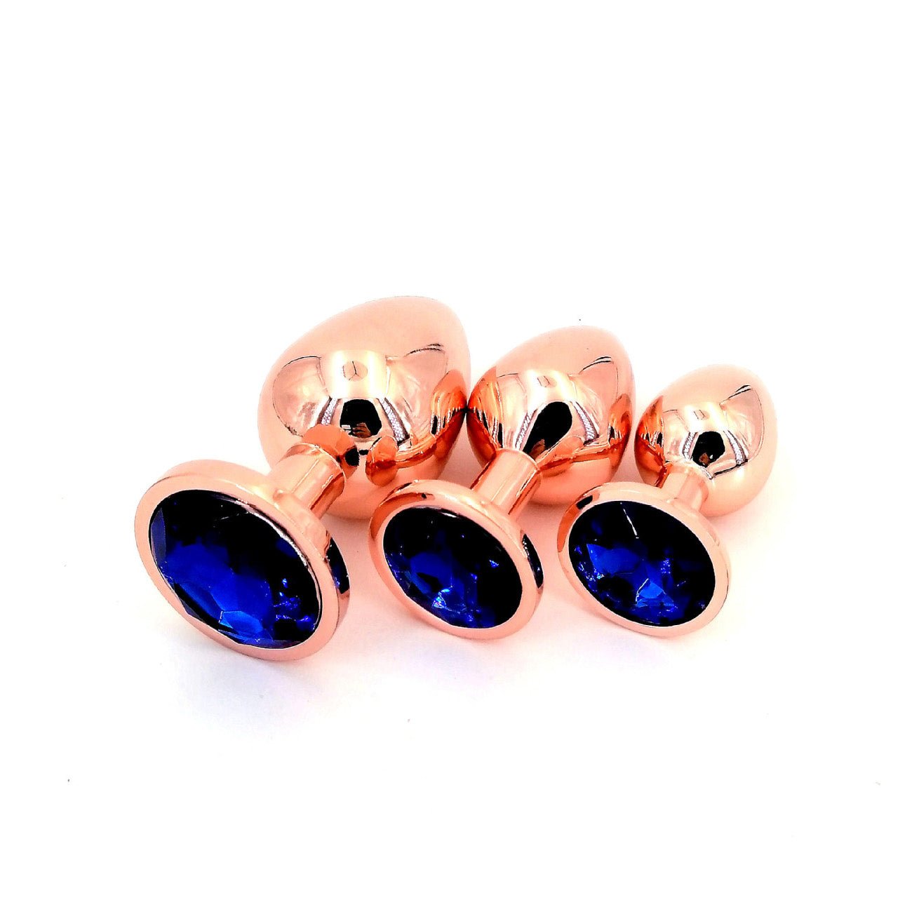 Adult sex products Rose Gold Anal Plug With Diamond - S - Lovetoys wholesales shop