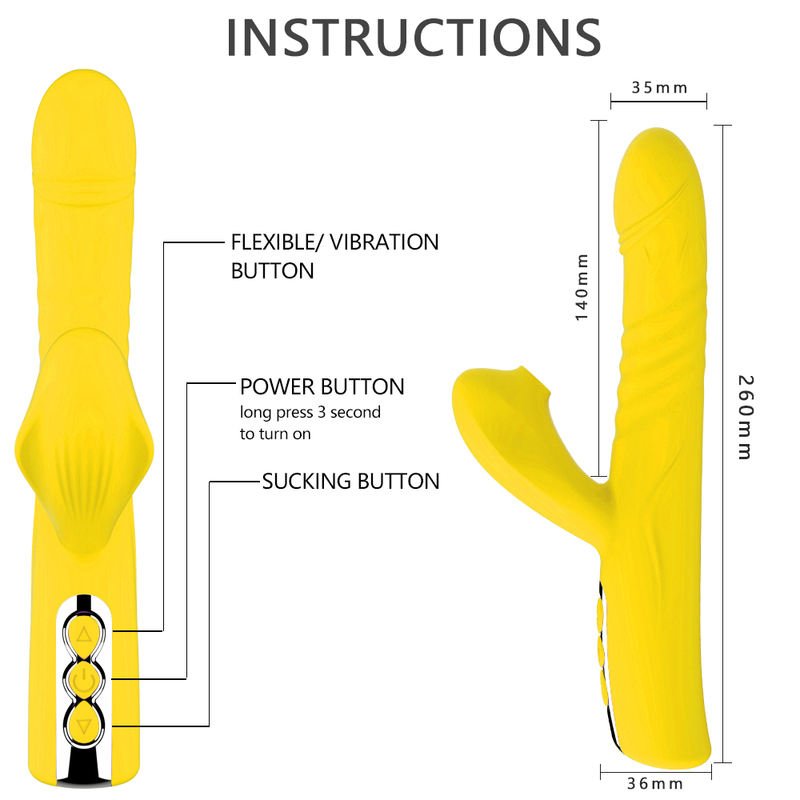 Adult Sex Products Sucking Vibration Women Handheld Vibrator Sex Toy - Lovetoys wholesales shop