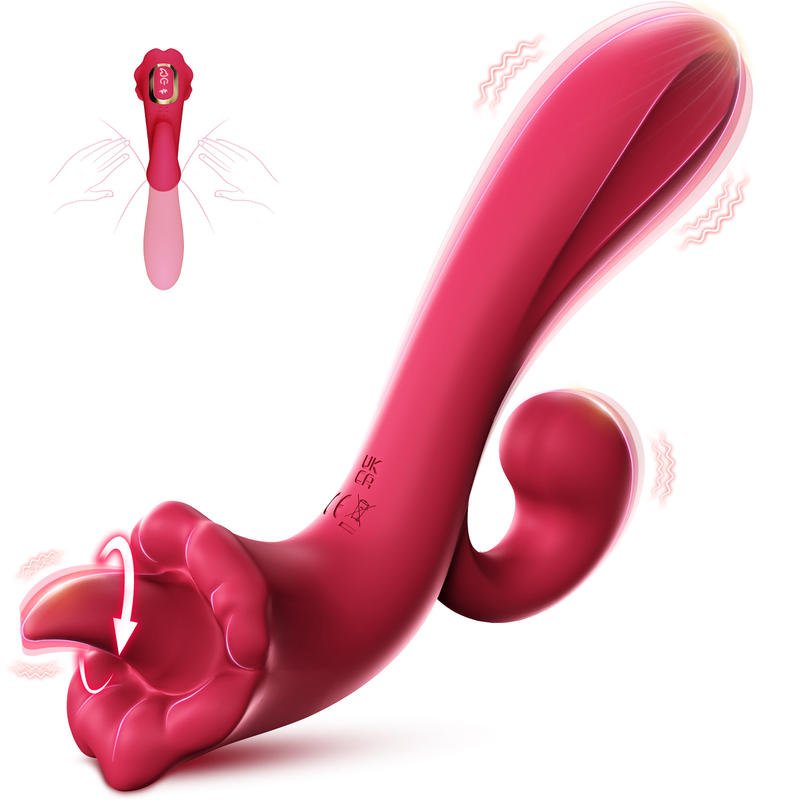 Adult Sex Products Tongue Licking Masturbator Vibrator for Couples Flirting - Lovetoys wholesales shop
