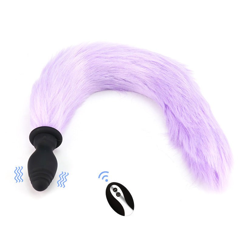 Adult Sex Products Vibration Fox Tail Butt Plug - Lovetoys wholesales shop
