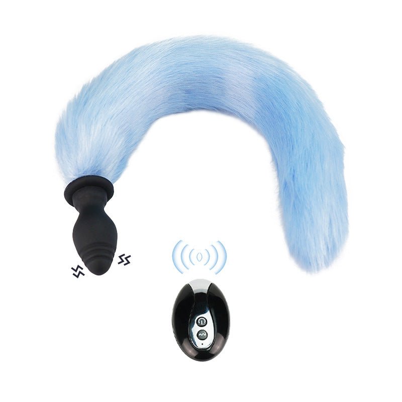 Adult Sex Products Vibration Fox Tail Butt Plug - Lovetoys wholesales shop