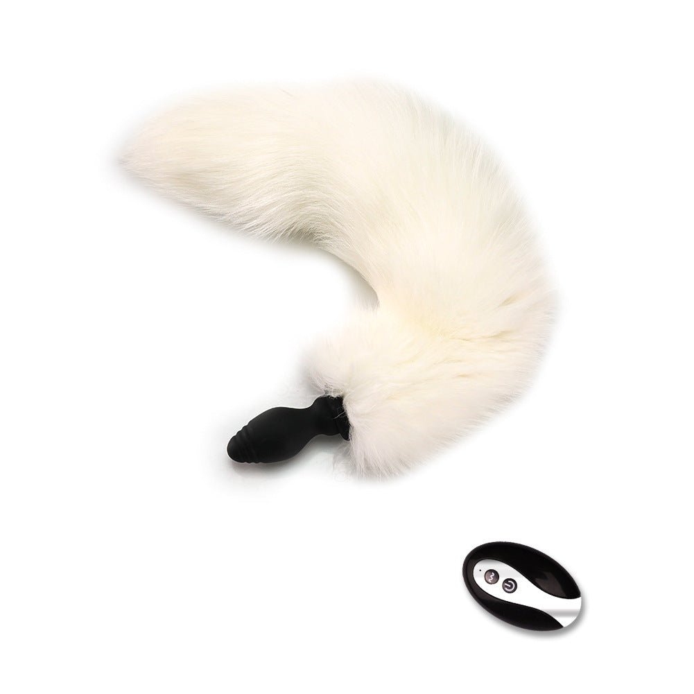 Adult Sex Products Vibration Fox Tail Butt Plug - Lovetoys wholesales shop