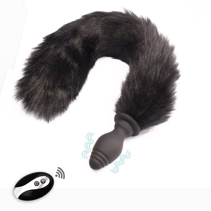Adult Sex Products Vibration Fox Tail Butt Plug - Lovetoys wholesales shop