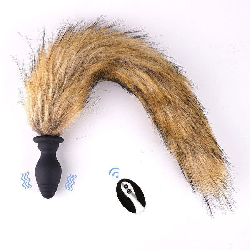 Adult Sex Products Vibration Fox Tail Butt Plug - Lovetoys wholesales shop