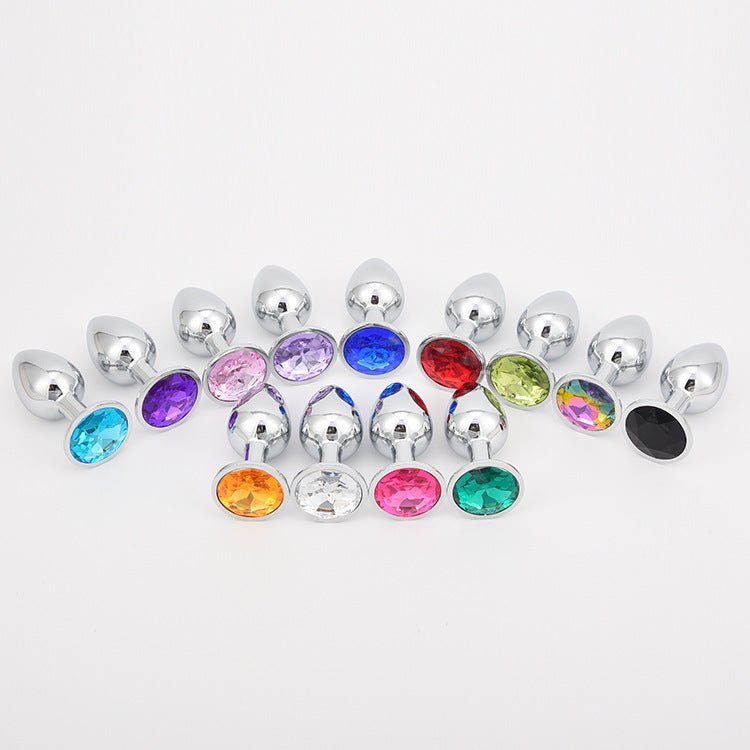 Adult Vibrator Sex Toys Stainless Steel Attractive Butt Plug - Lovetoys wholesales shop
