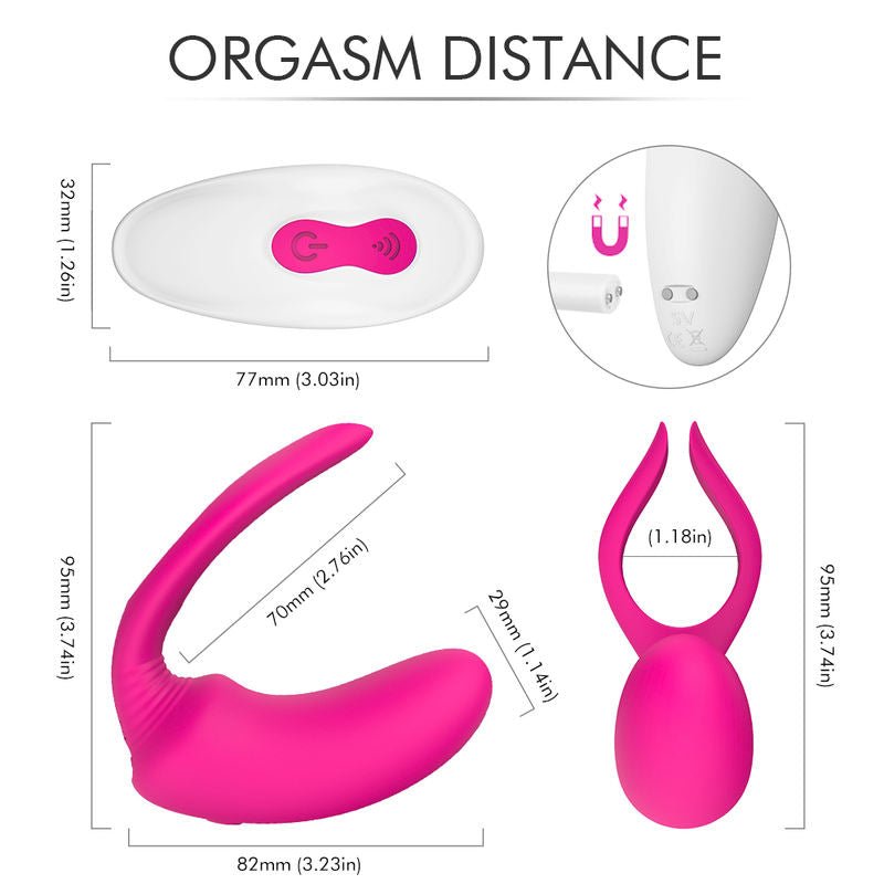 Anal Massage Vibrator with Stimulator of the Clitoris Penis Vibrator - Lovetoys wholesales shop