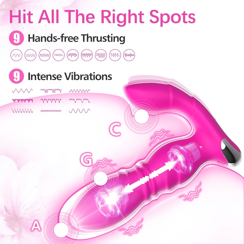 Anal Plug Prostate Massager Telescopic Vibration Masturbation Device - Lovetoys wholesales shop
