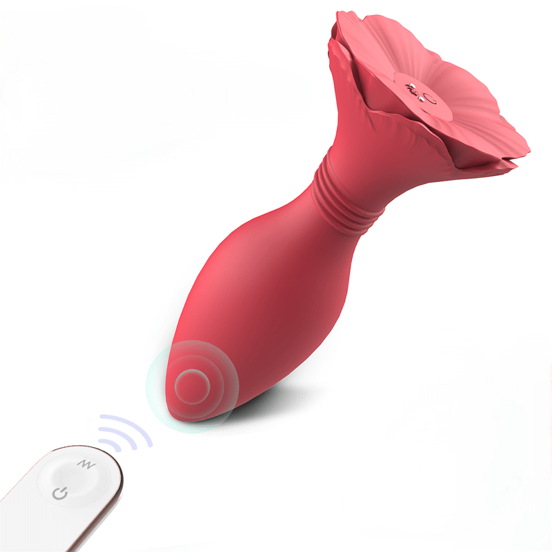 Anal Plug Training Rose Female Anal Toys Thin with Remote Control for Men - Lovetoys wholesales shop