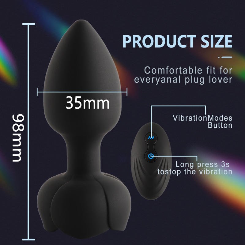 Anal Plug Vibrator Remote Control Masturbator Adult Erotica Sex Toys - Lovetoys wholesales shop