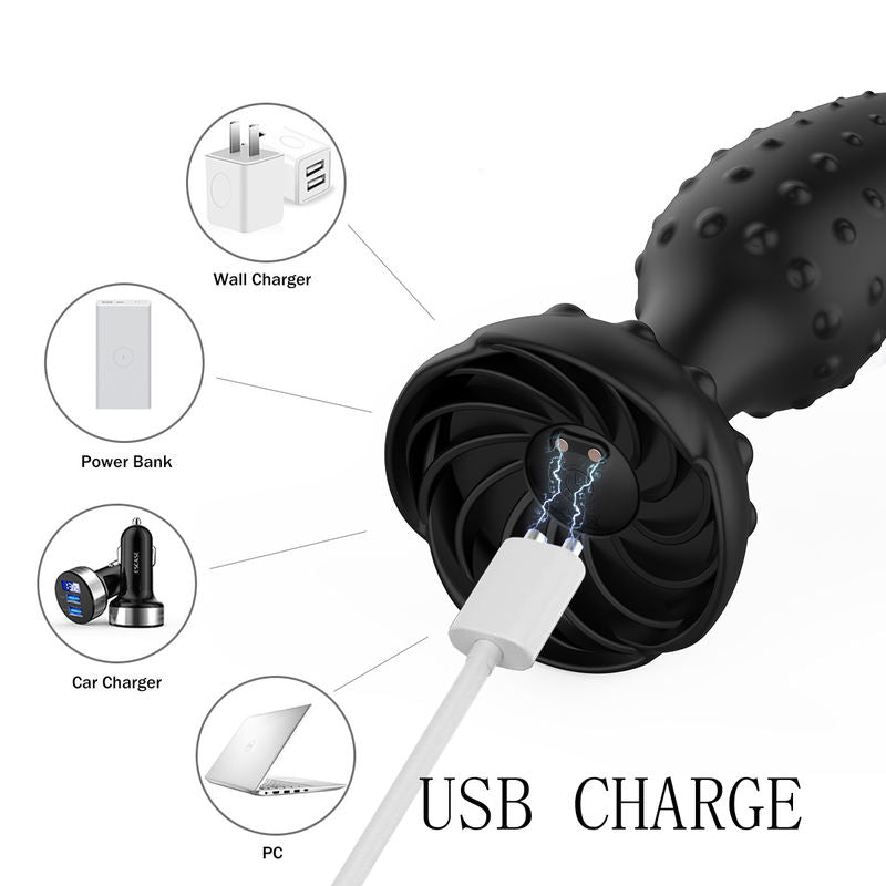 Anal Plug with 10 Frequency Vibration and Remote Control Anal Sex Toy - Lovetoys wholesales shop